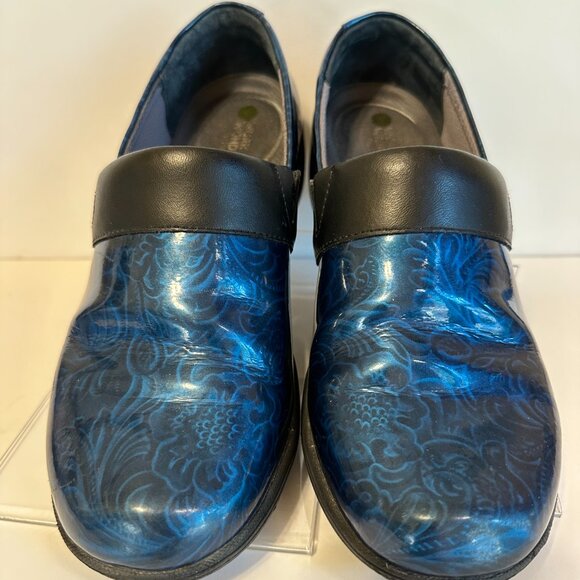 Dansko Work Wonders by Dansko Size 38 US 7.5-8 Clog Turquoise Print W001739702 - Picture 1 of 10